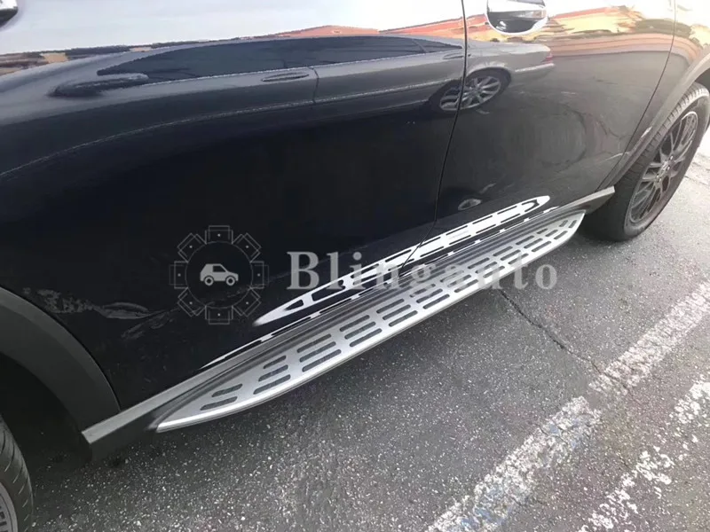 Подходит для Merce-des GLE V167 Беговая плата Nerf bar 2 шт. Левая Правая алюминиевая боковая ступенчатая педаль протектор