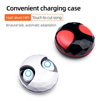 

CUCA TWS Wireless Bluetooth 5.0 Earphones Noise Cancel Touch control New Arrival T5 For iphone xiaomi oppo huawei samsung redmi