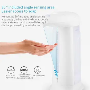 

ABS Soap Dispenser Ouchless Automatic Hand Washer Portable 250ML Bathroom Automatic Foam Soap Dispenser Soap Pump