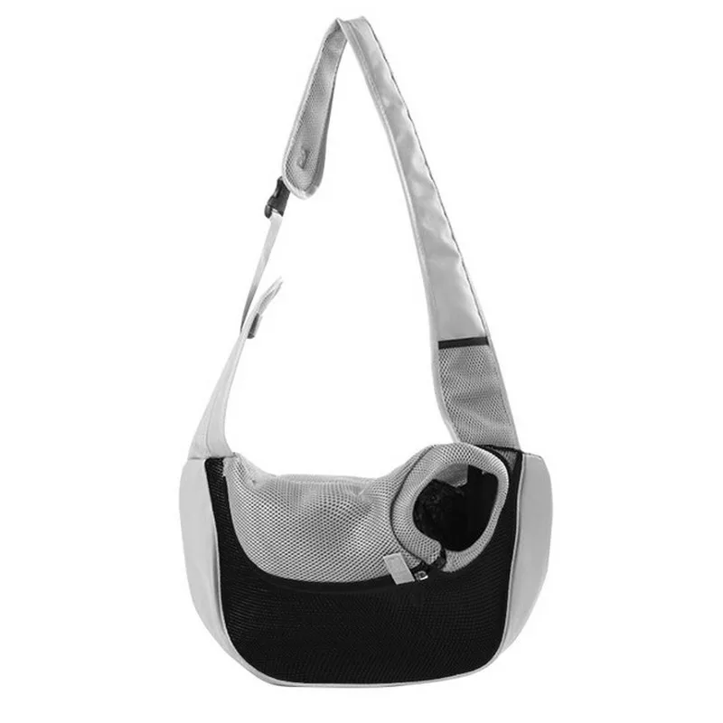 Pet Sling Puppy Dog Cat Sling Carrier Bag Hands Free With Adjustable Padded Strap Front Pouch Single Shoulder Bag Carrying Tote