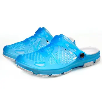 

Summer Flat Beach Sandals Hole Sandals Extra Large Couple Shoes Fat Feet Wide Feet Fat With Sandals And Slippers