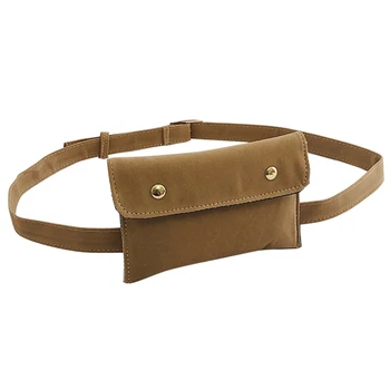 

Casual Scrub Leather Flap Waist Bag Women Fanny Packs Ladies Shoulder Crossbody Messenger Bags Chest Pouch Handbags Khaki