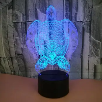 

Colorful Night Light Cartoon Turtle LED Lamp Touch Sensor Remote Control Rechargable USB Sleeping Lamp Cute Bedside Lamp (Black)