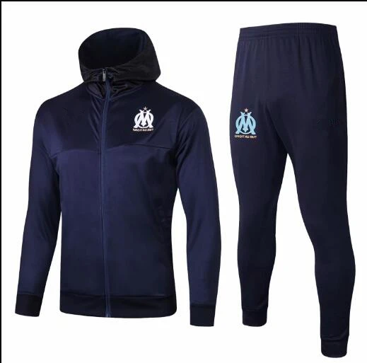 Сезон Манчестерский городской Топ ювента Bayerning Muniching Palmeiras Marseille куртка на молнии с капюшоном - Цвет: Красный