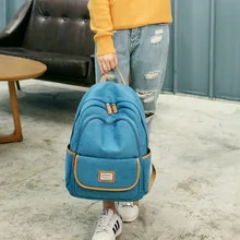 Корейский стиль холщовый винтажный крутой рюкзак для мужчин и женщин рюкзак средняя школьная сумка дорожная сумка с крышкой