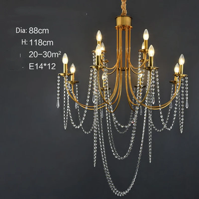 Роскошная люстра, стеклянный светодиодный светильник, Потолочная люстра, светильник ing для гостиной, кухни, спальни, лофт, домашний декор, светильник - Цвет абажура: 88cmx118cm