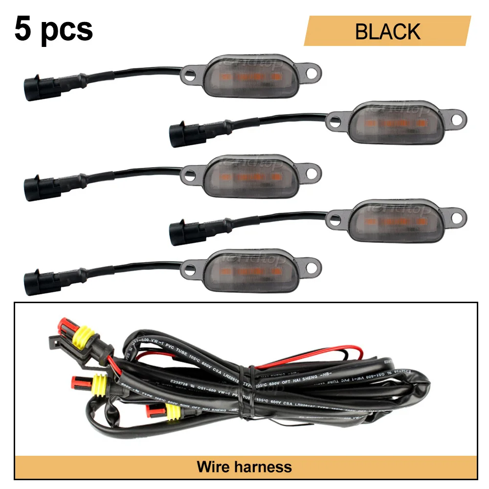 Universal Car Front LED Running Lights for Bumper, Hood, and Grille