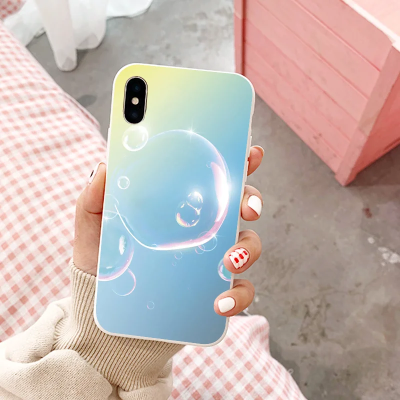 Kpop мягкий чехол для телефона силиконовый чехол ярких цветов для iPhone X XR XS MAX 6 7 8 plus 6s для корпуса Apple