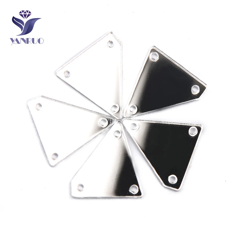 17x21mm YANRUO кристально чистые акриловые стразы 30 шт. Пришивные зеркальные Поделки Сделай Сам стразы с плоской задней частью пришитые камни для рукоделия платья - Цвет: 17x21mm