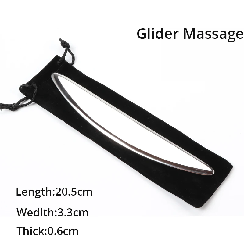 The Glider Медицинский Массажер для расслабления мышц Gua Sha из нержавеющей стали, мягкая ткань, физическая терапия, уменьшает боль в теле, IASTM, инструмент для выскабливания - Цвет: The Glider