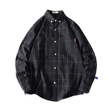 FAVOCENT, осень, мужская полосатая рубашка Карго, мужская Японская уличная одежда, рубашки с длинным рукавом, мужские повседневные хлопковые рубашки с карманами, M-5XL