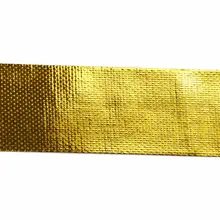 Высокая температура алюминиевая фольга лента W/6* ремешок Галстуки Золото 15 футов x 2 дюйма