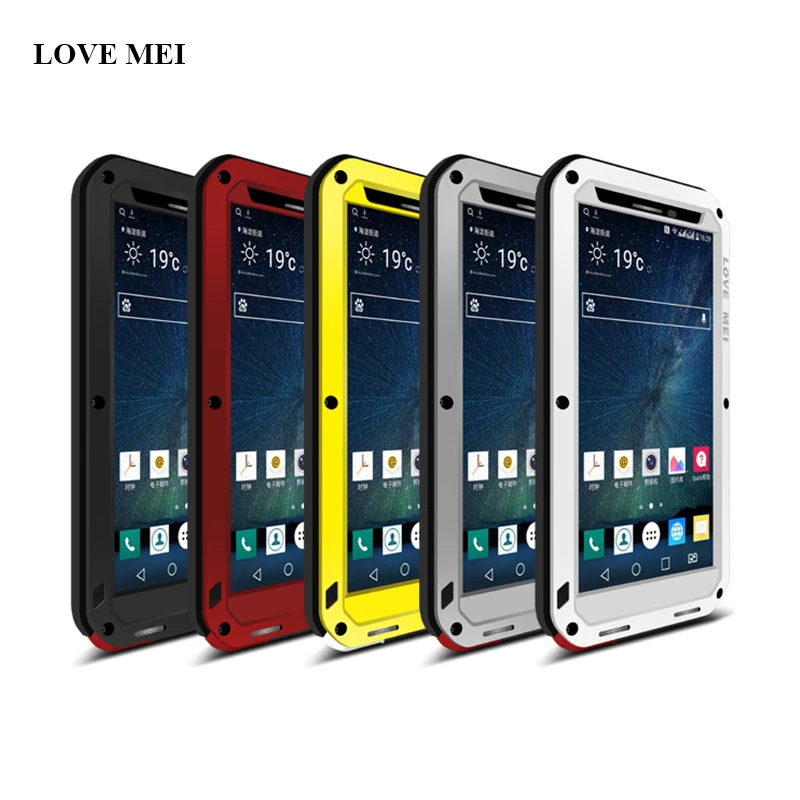 

For LG Love Mei Armor Cover Waterproof Case for LG G4 G6 Fundas Shell Housing Water/Shock/Rain Proof Capa