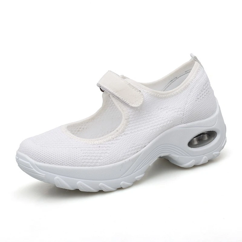 79white sneakers Flarut/Женская теннисная обувь; дышащие женские кроссовки; цветная спортивная обувь с закрытым носком; женские кроссовки на платформе; Zapatos De Mujer - Цвет: 79white sneakers