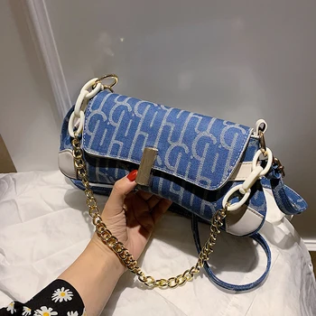 

2020 New Fashion Casual Chain Shoulder Messenger Bags Summer High Quality Women Purse and Handbags Unique Designer Saddle Bags