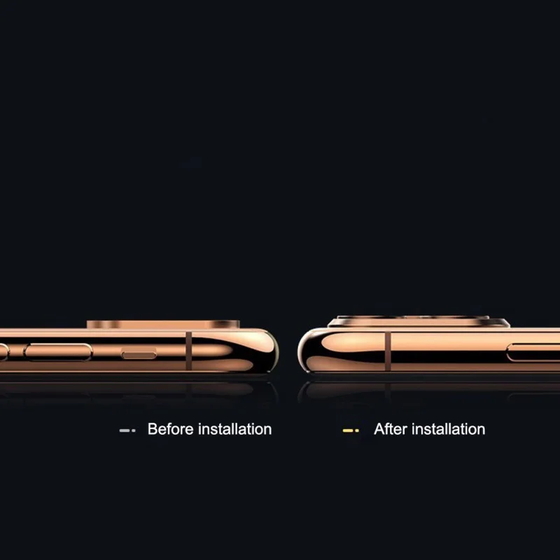 Камера 3D Защитная Наклейка на рассеиватель для IPhone X XS MAX крышка камеры секундная замена на IPhone 11 Pro MAX материал из алюминиевого сплава