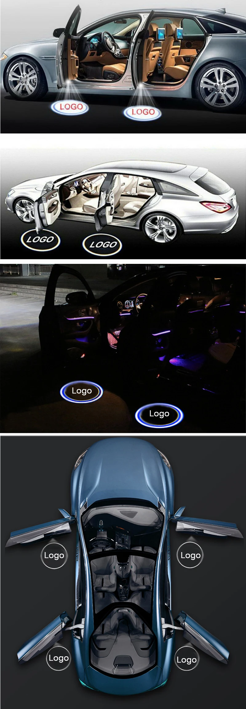 Автомобильный Дверной светильник Ghost Shadow s для VolksWagen VW Sharan 2012~ дверная лампа/светодиодный проектор, приветственный светильник