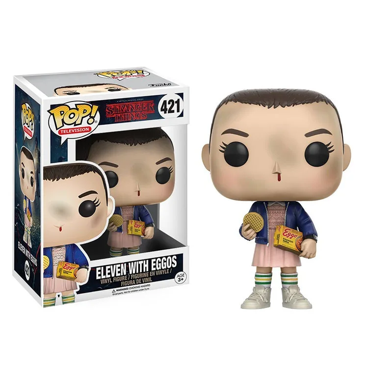 FUNKO POP Stranger Things полная сборка Аниме Фигурка виниловые фигурки модель игрушки подарки - Цвет: 421with box