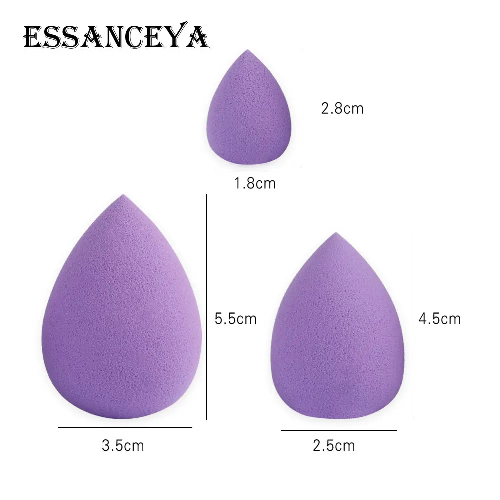 ESSANCEYA 2-3 шт латексный спонж для макияжа в форме капли воды косметический спонж для макияжа спонж для лица крем косметическая пудра