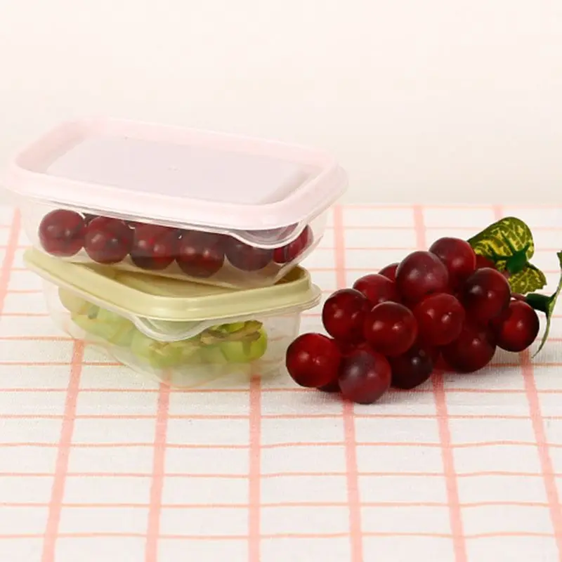 Здоровый пластиковый ящик для хранения(17 штук), различные контейнеры для хранения продуктов, герметичные, анти-утечки, два цвета на выбор