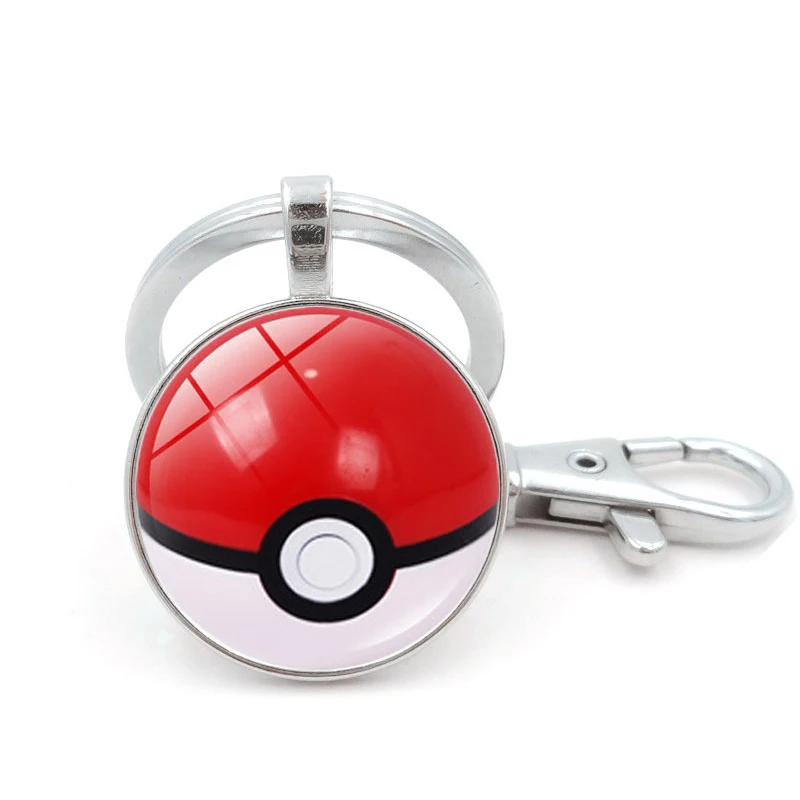 Игра Pokemon Go Poke Ball брелок для косплея аксессуары металлическая цепочка для ключей покемон