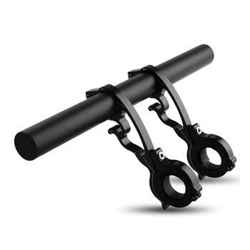 

20CM Bicycle Handlebar Bracket Bike Headlight Flashlight Mount Bar Computer Holder MTB Cycling Aluminum Alloy Support Extender