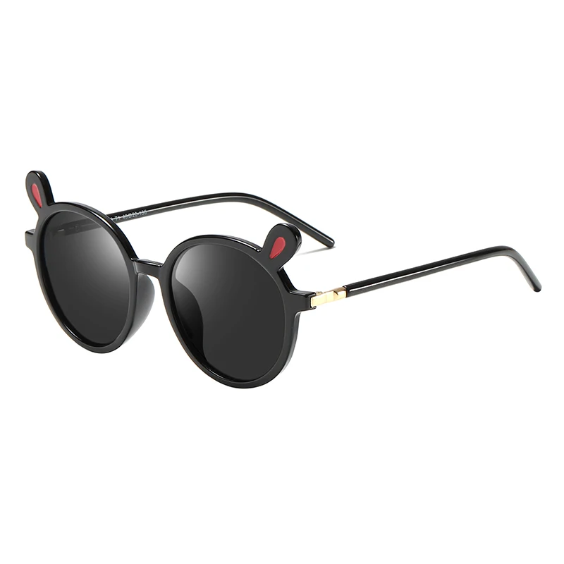 Новые солнцезащитные очки Модные поляризованные солнцезащитные очки водителя очки с милыми заячьими ушками для мальчиков и девочек солнцезащитные очки