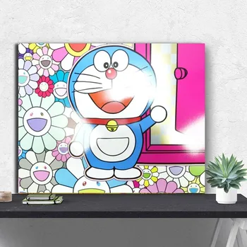 

Hand painted oil painting Japanese Art Doraemon Wall Art Canvas Painting Decorative Picture For Living Room Home Decor