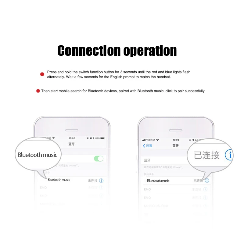 Портативные bluetooth-наушники, беспроводные удобные наушники для мобильного телефона