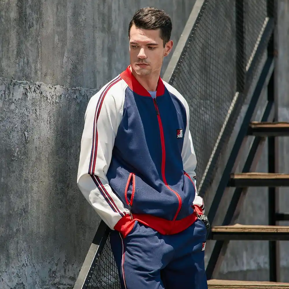 男性ファッションカジュアルセット 秋新メンズジッパージャケット スウェットパンツトラックスーツトレンド冬スポーツウェアセット男性ストリート パーカー スウェット Aliexpress