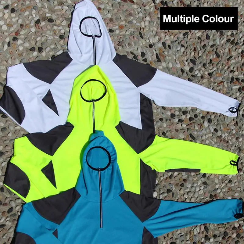 

Creative Sun Protection Clothing Windbreaker Mosquito Suit Fishing Clothes Long Sleeve Breathable Polyester Fishing Suit