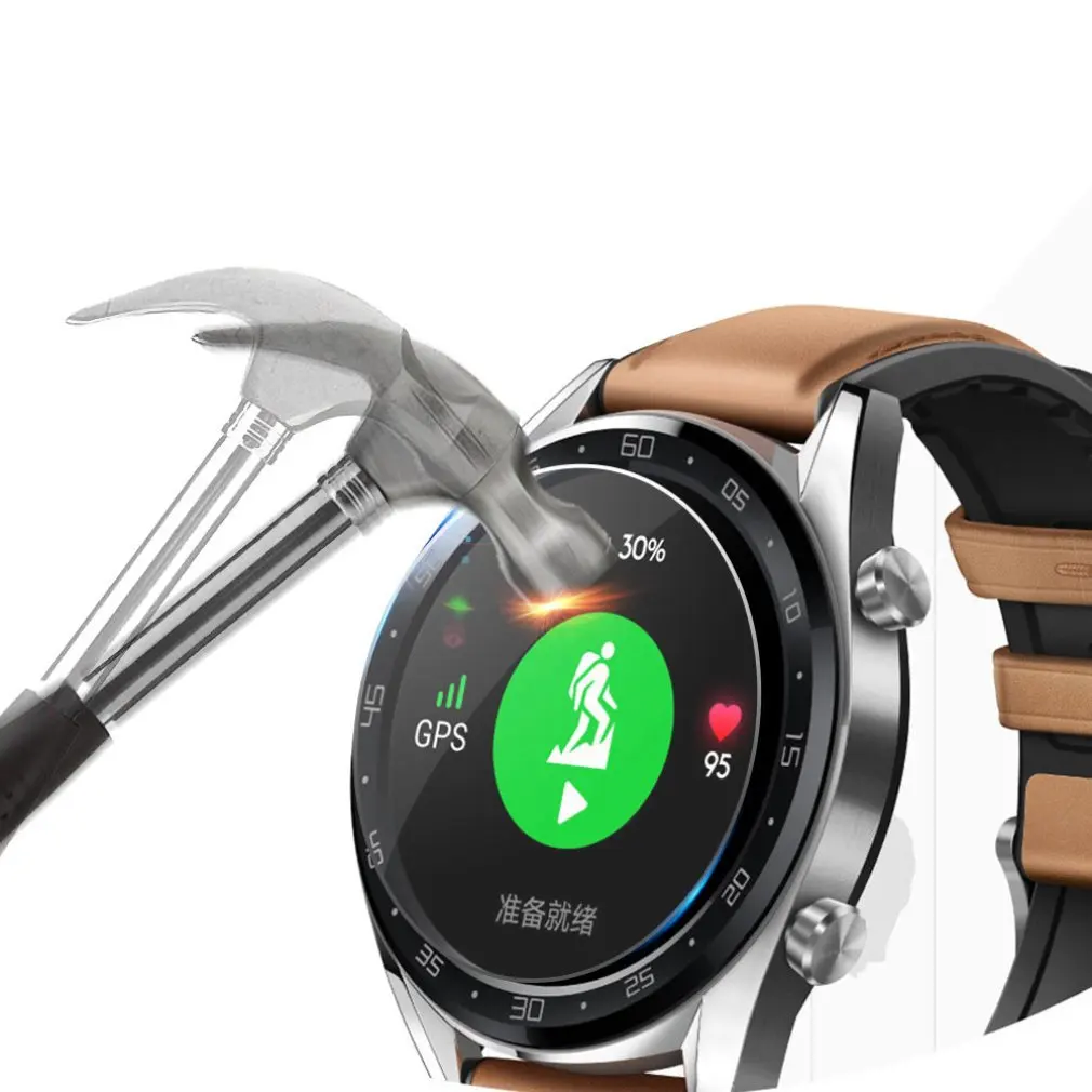 5 шт./партия, закаленное стекло для huawei Watch GT защита экрана 9H 2.5D Смарт-часы для huawei Watch GT Защитная стеклянная пленка