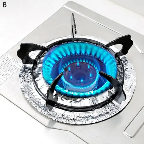 Gas Stove Cleaning Pad Thick Aluminum Foil High-temperature Greaseproof Paper Foil Protector Cover Kitchen Tools