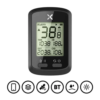

Smart GPS Cycling Computer BT ANT+ Wireless Bike Computer Digital Speedometer IPX7 Accurate Bike Computer with Protective Cover