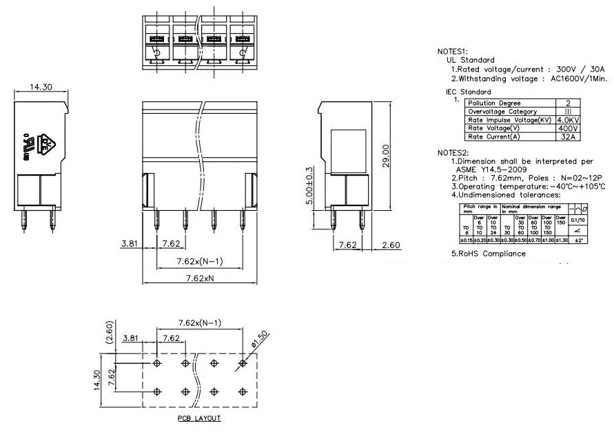 KF2EDGSV 7,62 2P~ 12P разъем PCB плагин клеммный блок 5EDGVC 7,62 мм 2PIN~ 12PIN PCV 4 G 1804687 Феникс контакт DEGSON