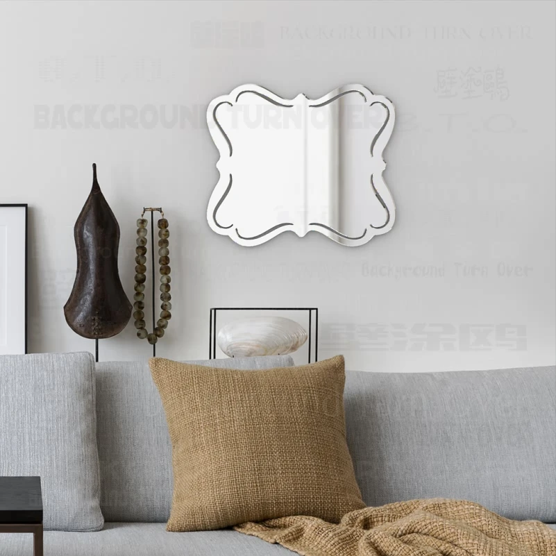 Настольное зеркало для ванной комнаты в античном стиле маленькая Рамка бритья