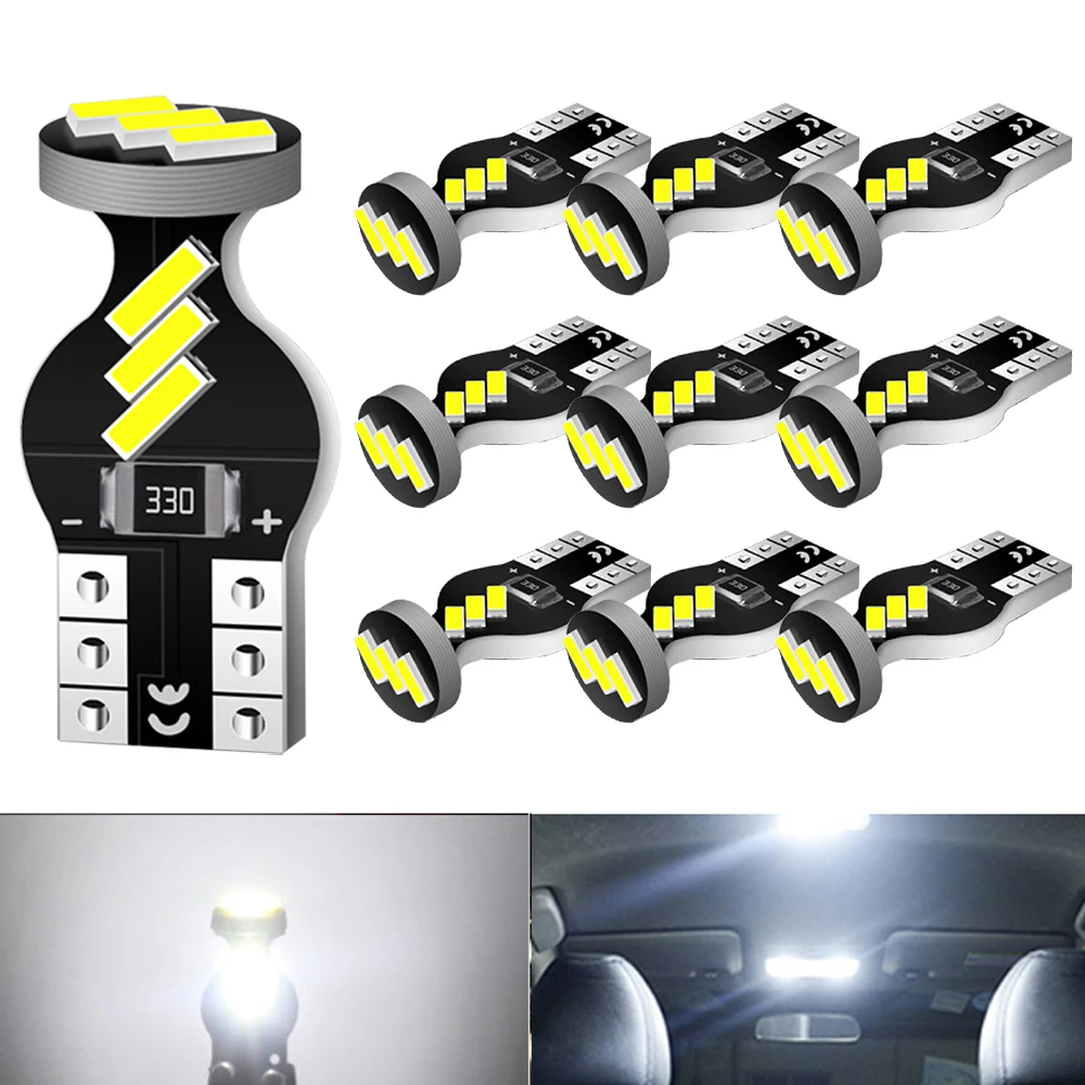 10x W5W T10 LED Bulbs Canbus For Car Parking Position Lights Interior Light For Kia Sportage Rio K2 K3 K5 Ceed Cerato Sorento