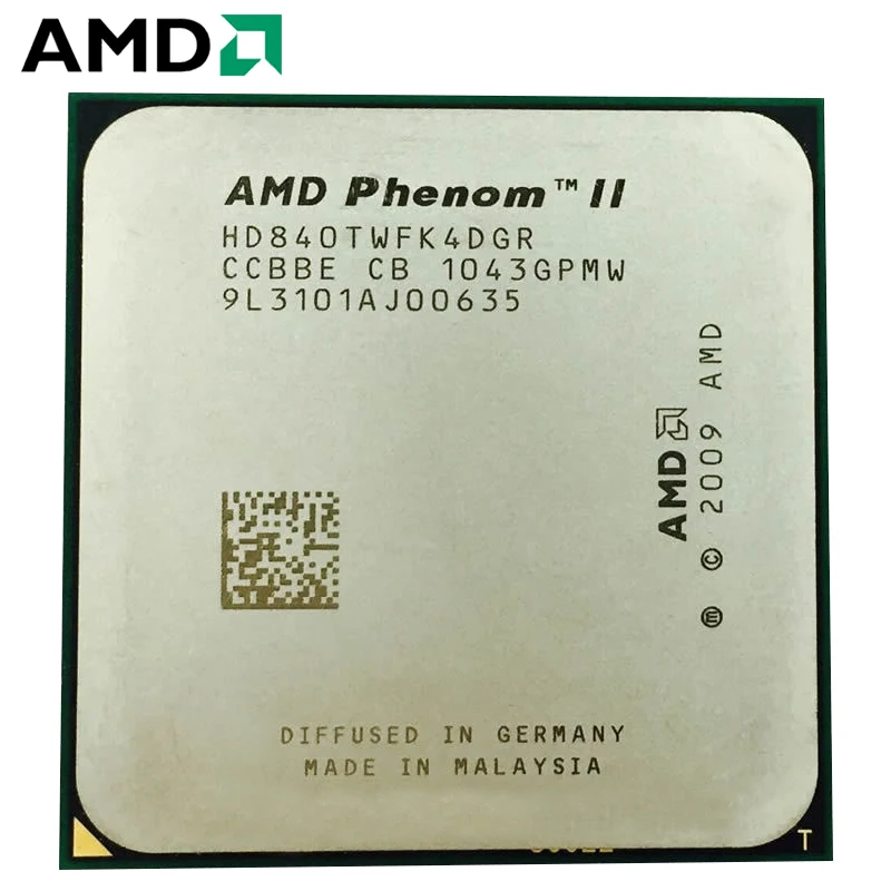 Четырехъядерный процессор AMD Phenom II X4 840T 2 9 ГГц HD840TWFK4DGR разъем AM3 | Компьютеры и офис