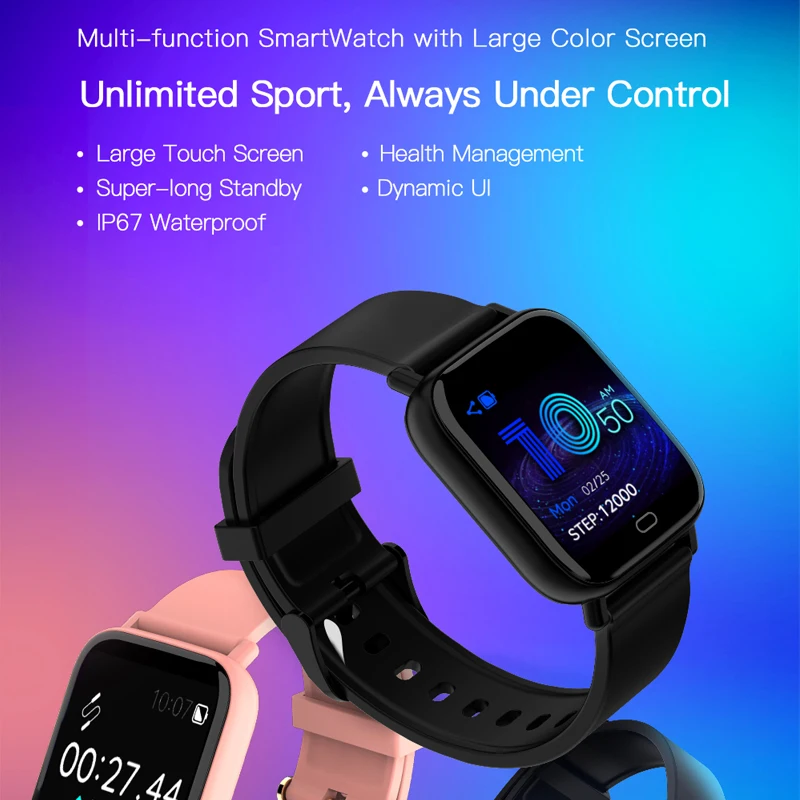 ESEED ES20 Smart Watch men IP67 Waterproof 180mah long standby Heart Rate SmartWatch for samsunag xiaomi huawei phone PK versa