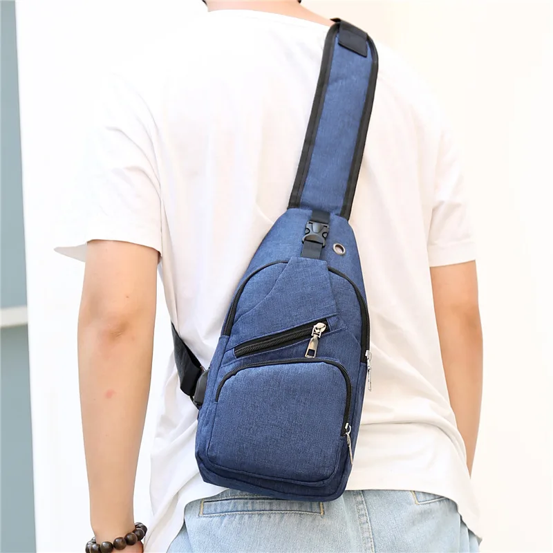 

Chest Pack Men's Popular Brand 2019 New Style Men's Bag Fashion Oblique Bag Large Capacity Students Shoulder Bag Outdoor Casual