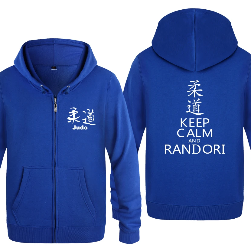 LAY BAT Keep Calm And Randori-jido толстовки мужские мужские флисовые кардиганы на молнии толстовки с капюшоном - Цвет: LAY BAT