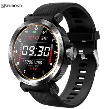 

SENBONO S18 Full Screen Touch Smart Watch IP68 waterproof Men Sports Clock Heart Rate Monitor Smartwatch for IOS Android phone