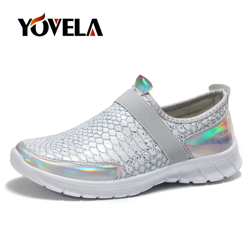 Кроссовки женские на плоской подошве повседневная прогулочная обувь без