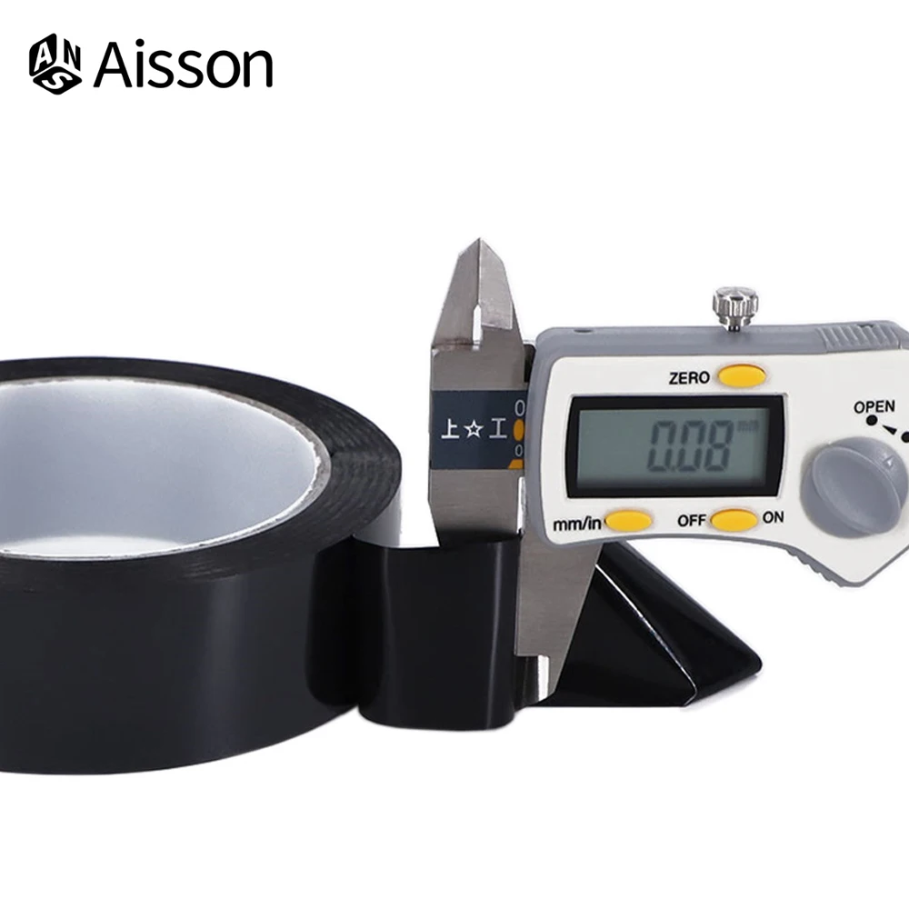 Waterproof Tape 5/8/10/12/15/20/25mm*50M Black Film High Temperature Resistant Shading Waterproof Tape