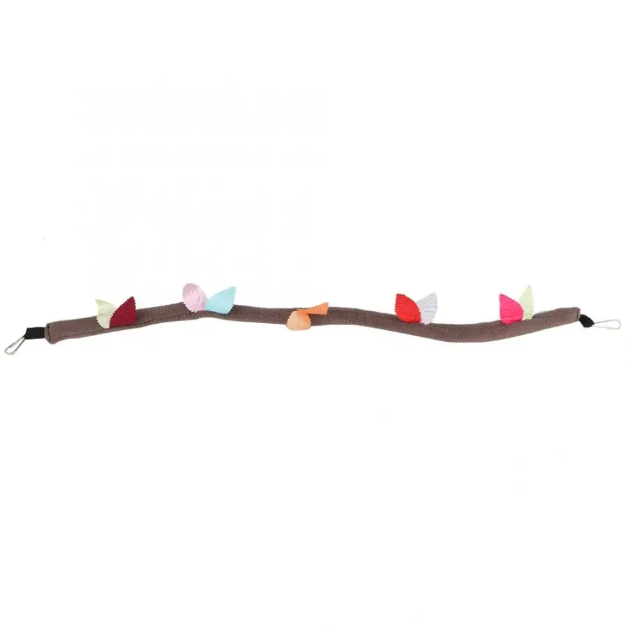 6PCS Bird Parrot Toy Parrot Cotton Nest Hanging Chain Swing Tunnel Ropeway Hammock Sleeping Bed Bird Leaf Toy for Small Pets