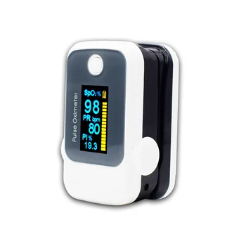 

CE/FDA Pulse Oximeter Visual&Sound Alarm SPO2 PR Record 8 Hours Sleep Measure Solid Waveform Blood Oxygen Monitor