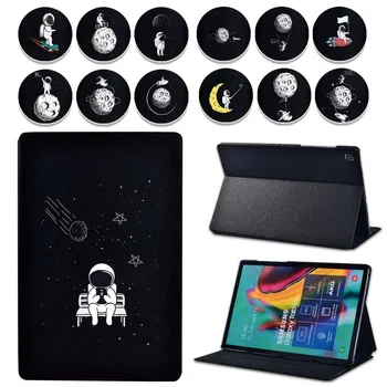 

Tablet Case for Samsung Galaxy Tab A A6 7"/10.1"/Tab A 9.7/10.1/10.5/Tab E/ S5EA Stronaut Black Series Leather Tablet Cover Case