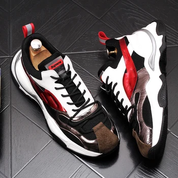 

fashion breathable mesh men's casual shoes men sneakers flats Hip hop punk Men's loafers flats zapatillas hombre