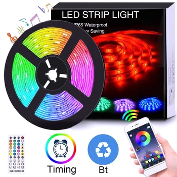 

5m LED Waterproof RGB String Lamp Bluetooth Remote Control Ribbon Light