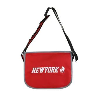 

America New York Character Print Fashion Men Crossbody Bag Large Capacity Shoulder Bag Boy Students Night Light Reflect